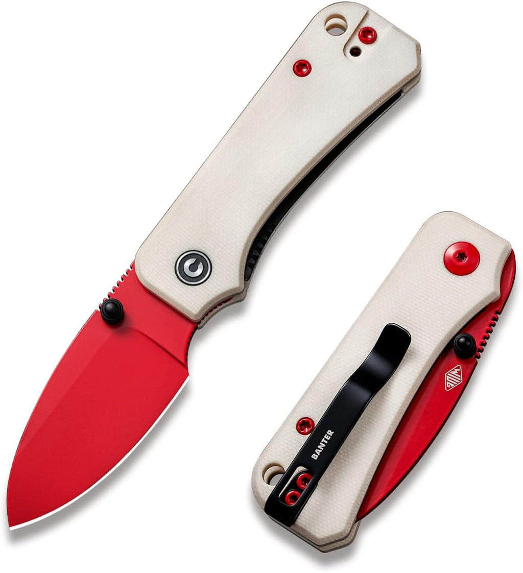 CIVIVI Baby Banter Small EDC Pocket Knife, 2.34" Nitro-V Blade G10 Handle