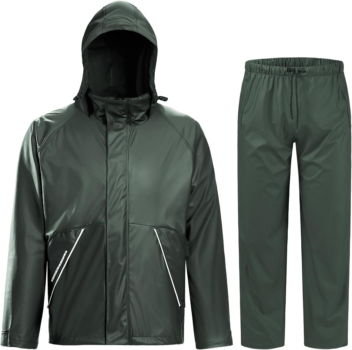TOWN&FIELD Rain Suits for Fishing Waterproof Rain Gear for Men Women Heavy Duty Rain Coat Jacket with Pants/Overalls