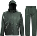 TOWN&FIELD Rain Suits for Fishing Waterproof Rain Gear for Men Women Heavy Duty Rain Coat Jacket with Pants/Overalls