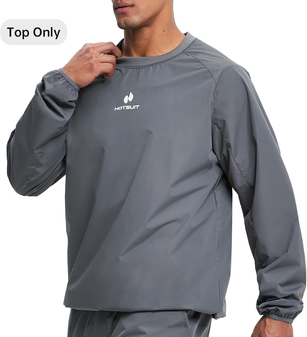 HOTSUIT Men Sauna Suit Sweat Suits Durable Gym Exercise Workout Jacket