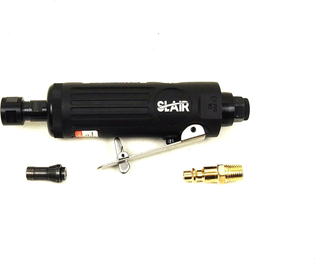 SLAIR 16PC Air Straight Die Grinder Kit 1/4" Inlet 1/4" 1/8" Collets XQ-T02
