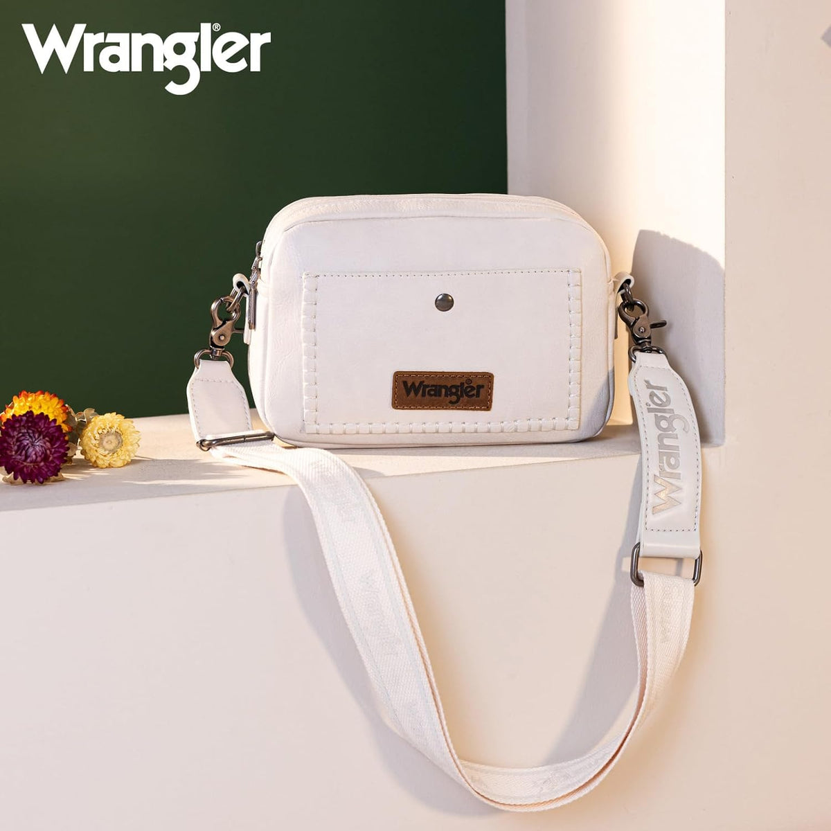Wrangler Crossbody Purses for Women Trendy Camera Bag with Wide Strap