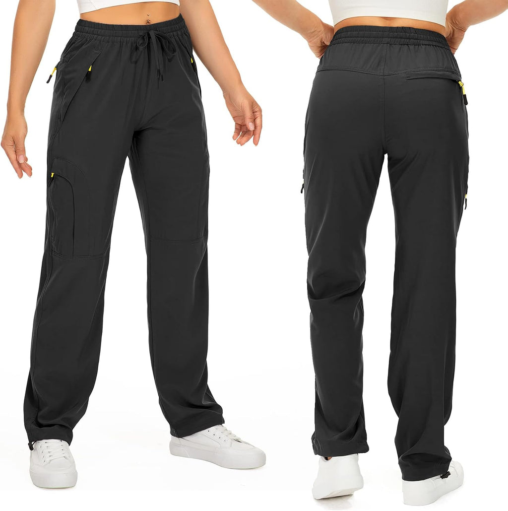 Toomett Women‘s Hiking Cargo Pants UPF 50 Quick Dry with Zipper Pockets