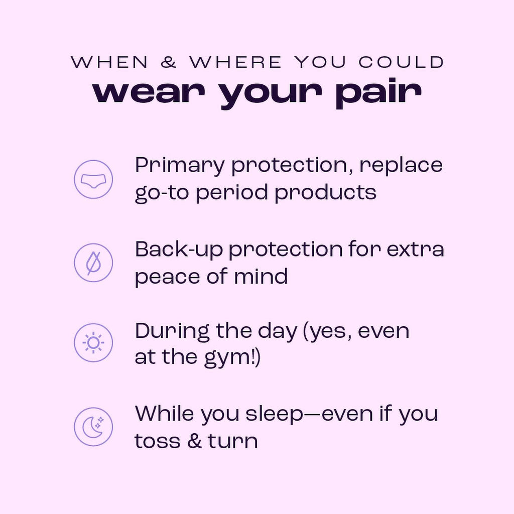 Bambody Absorbent Period Panties - Bamboo Rayon - Period Underwear for Women and Teens - All Day Long Protection - High Waist