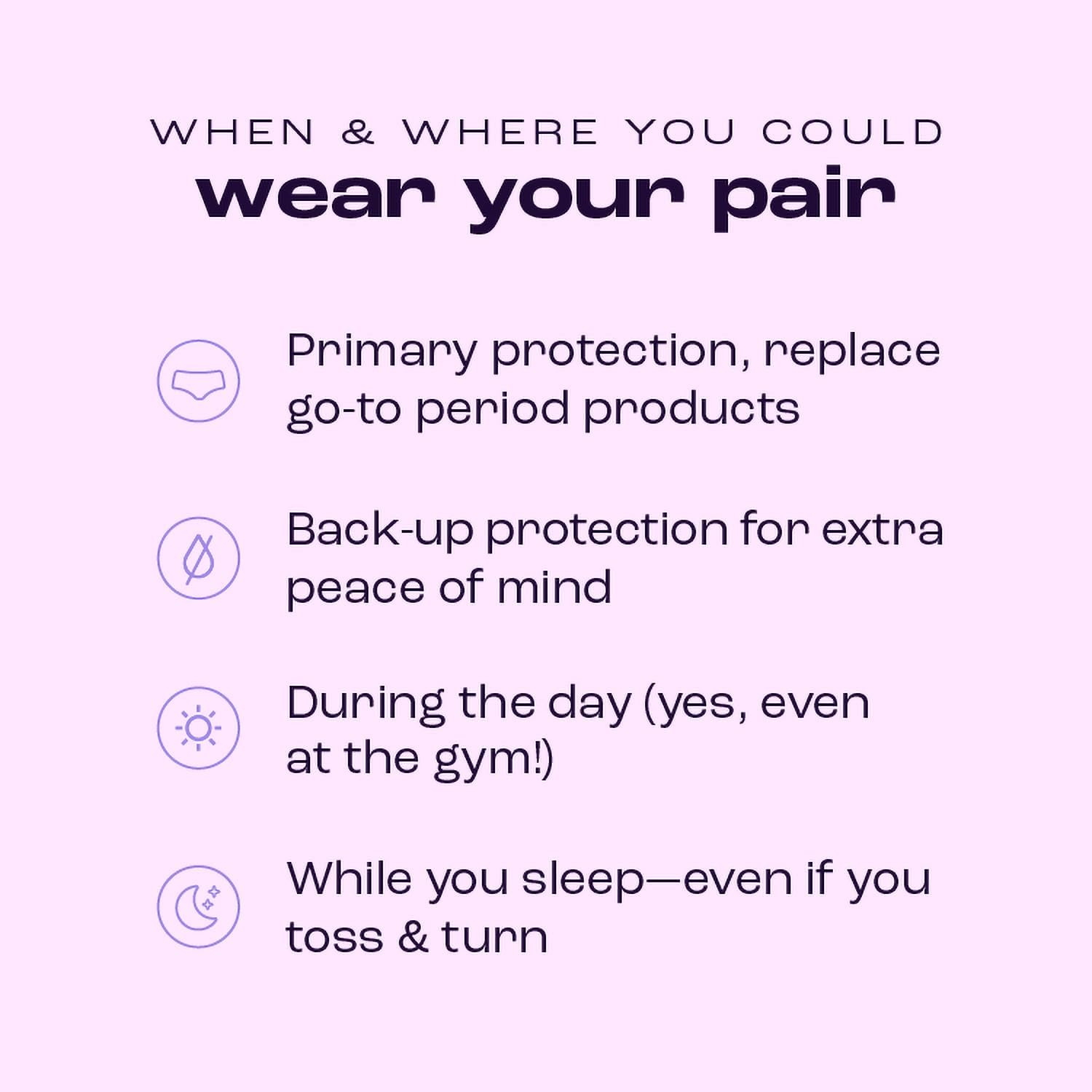 Bambody Absorbent Period Panties - Bamboo Rayon - Period Underwear for Women and Teens - All Day Long Protection - High Waist