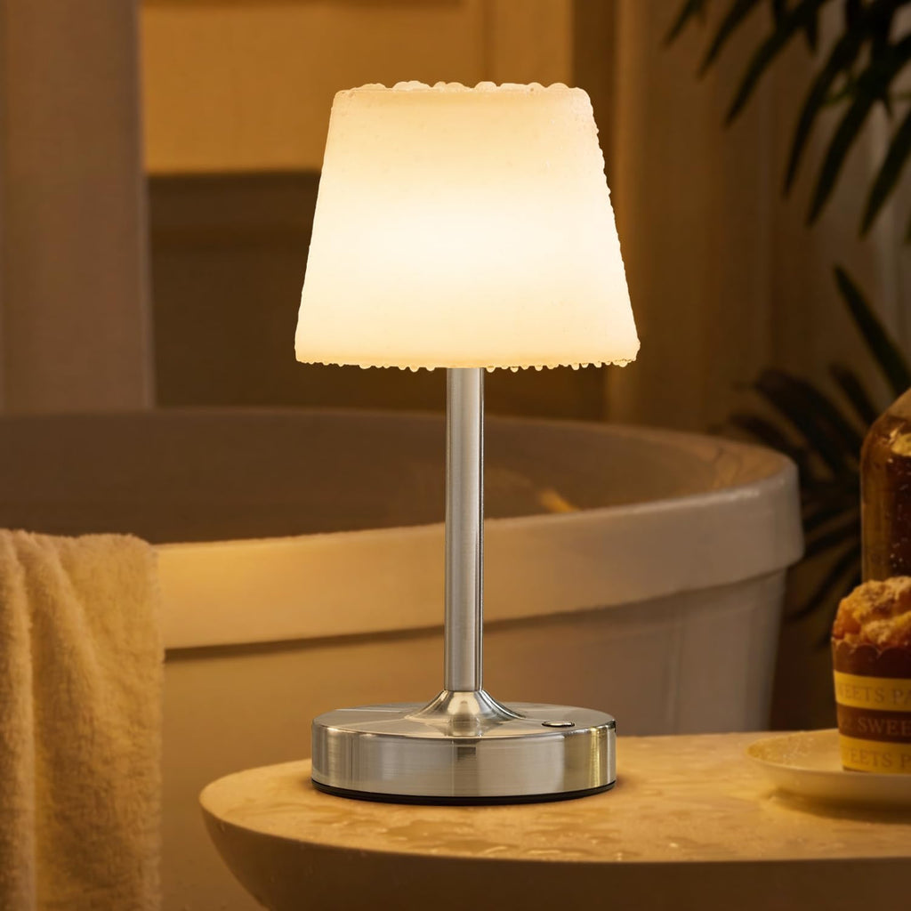IP65 Waterproof Rechargeable Shower Lamp, Cordless Bathroom Touch Lamps
