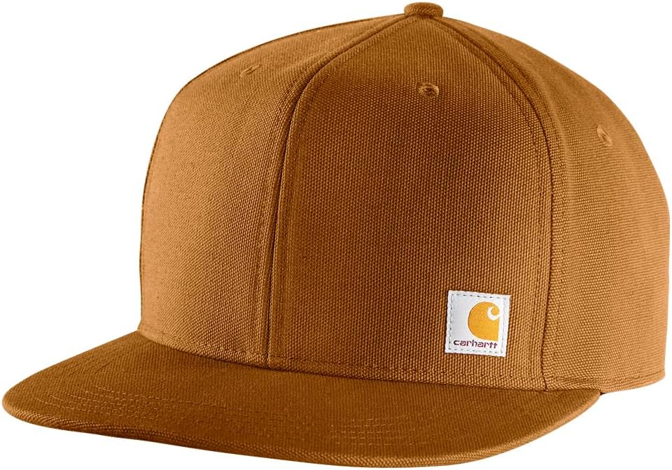 Carhartt Men's Firm Duck Flat Brim Cap