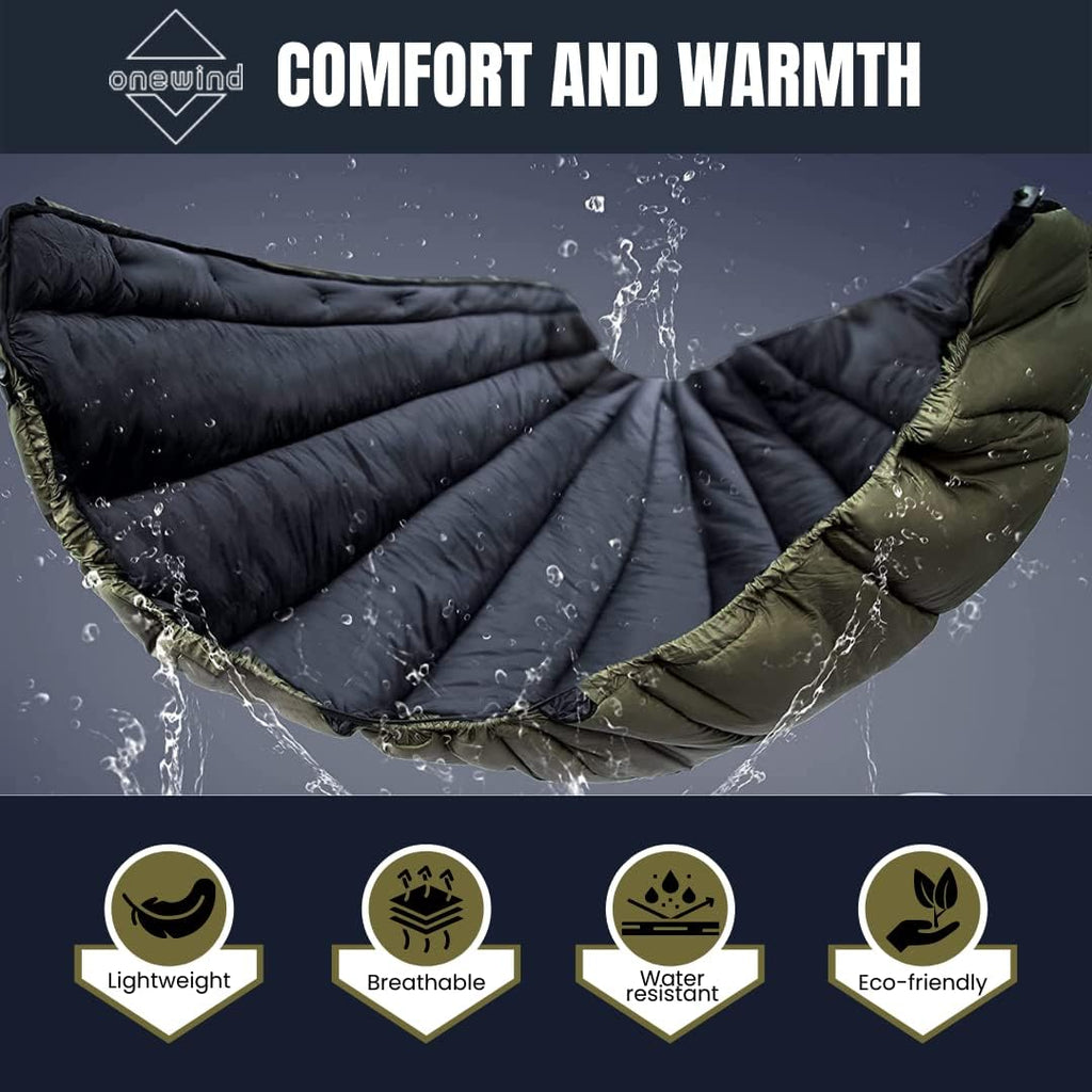 onewind Camping Hammock Underquilt, 3 Season Hammock Insulation, OD Green