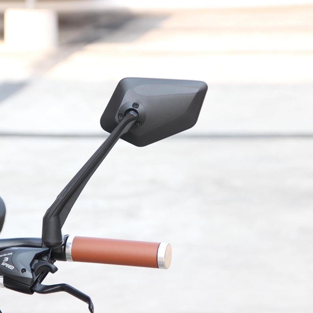 DRCKHROS Bike Mirror Handlebar Mount E-bikes Bicycle Mirrors, Anti-Shake 360° Rotatable High-Definition Shockproof Explosion-Proof Wide-angle Rear View Convex Mirror for bike bicycle ebike