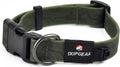 Waterproof Dog Collar, Odor-Resistant (Avocado Green, Small)
