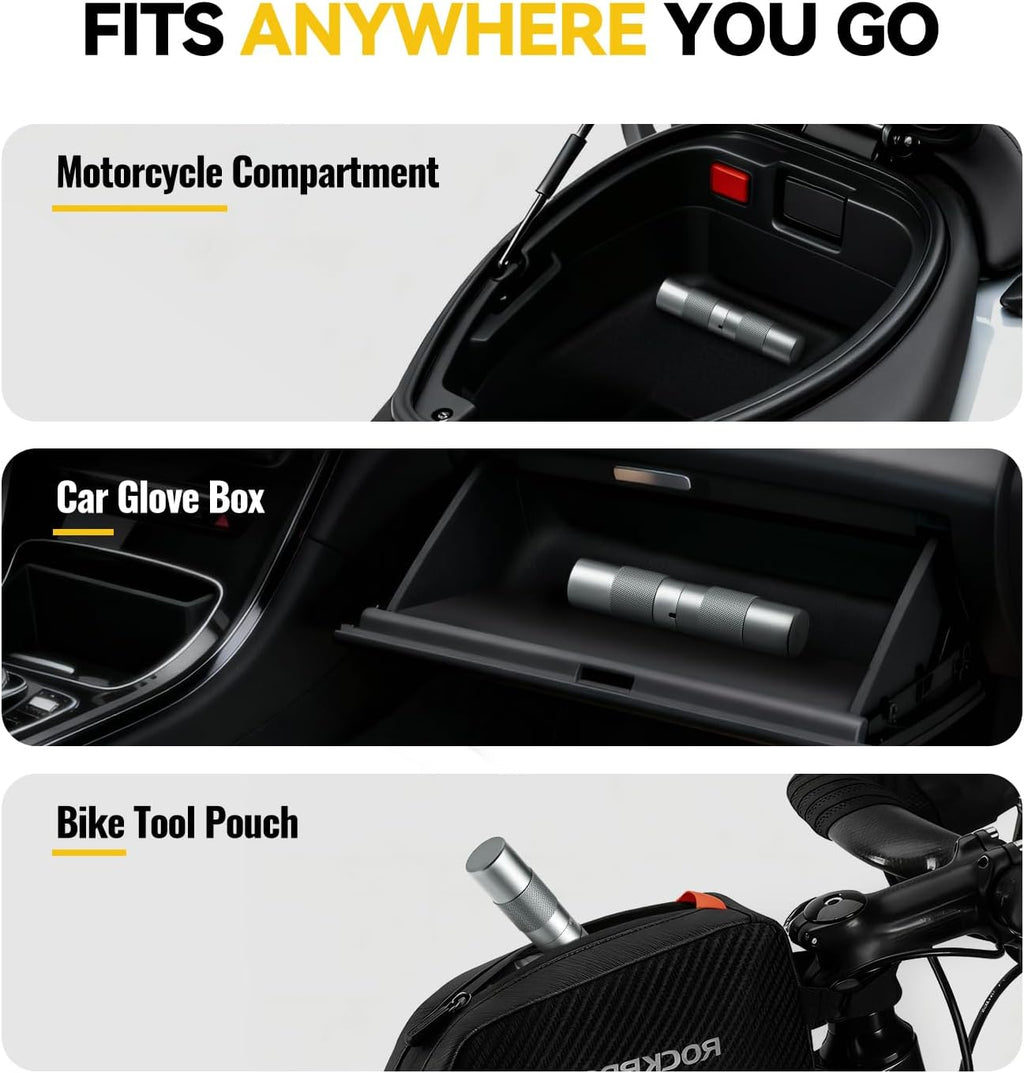 AUTOWN Compact Tire Repair Kit with Plugs for Motorcycle, Car