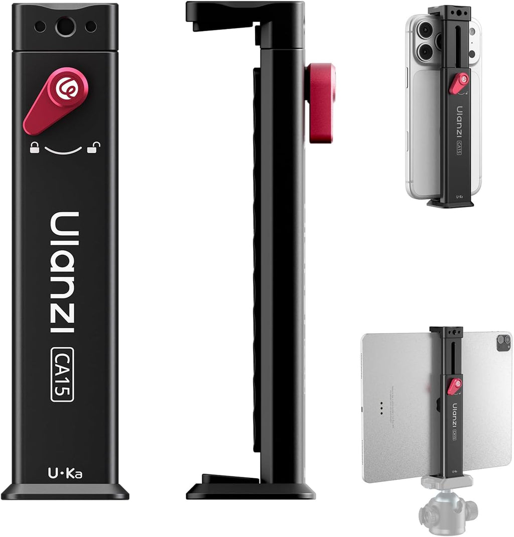 ULANZI CA15 Aluminum iPad Tablet Tripod Mount Attachment,13.5-22 cm