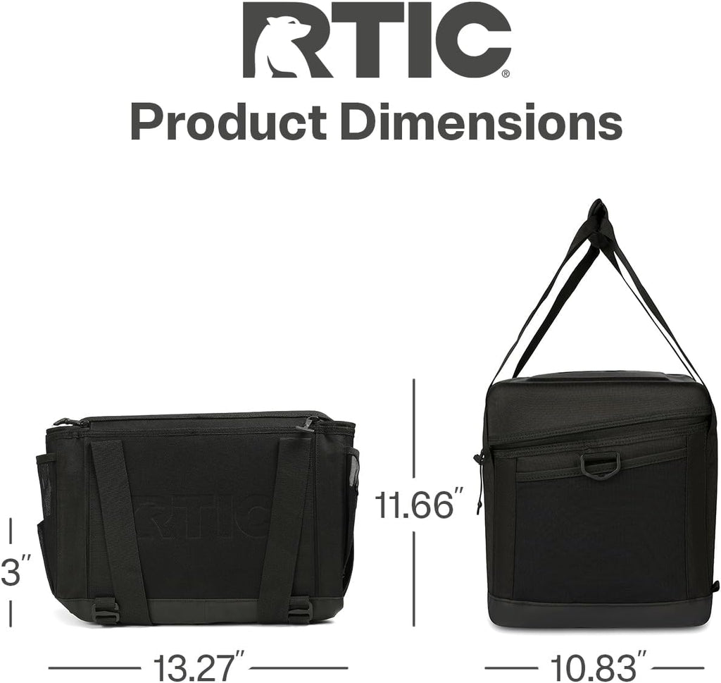 RTIC Everyday Cooler, Soft Sided Portable Insulated Cooling for Lunch, Beach, Drink, Beverage, Travel, Camping, Picnic, for Men and Women