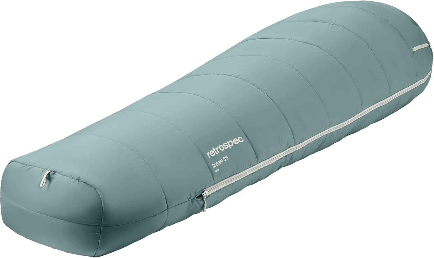 Retrospec Dream Mummy Sleeping Bag - 5, 15, & 30°F Cold Weather Camping & Travel Essential Gear with Water - Resistant Shell & Synthetic Fill - Zippered Pocket & Stuff Sack
