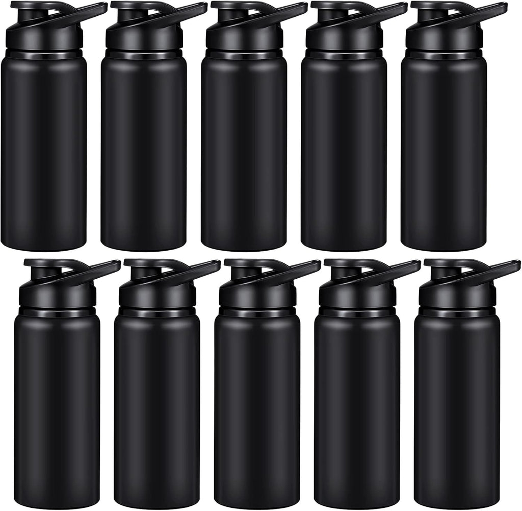 CHENGU Water Bottle Bulk 20 oz Aluminum Reusable Bottles Lightweight Snap Lid Water Cups Easy Carry Leak Proof Travel Tumbler for Gym Sports Camping Hiking Fishing