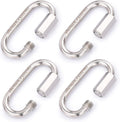 SHONAN Heavy Duty Marine Chain Quick Links, Stainless Steel Chain Connectors, Corrosion Resistant Locking Carabiners