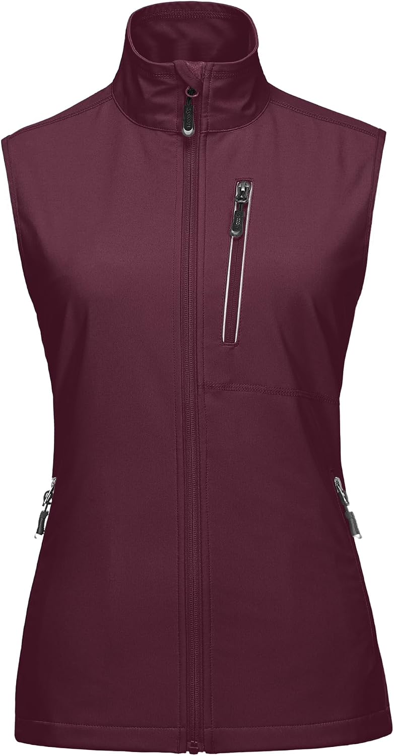 33,000ft Women's Lightweight Running Vest with 6 Pockets for Travel Golf