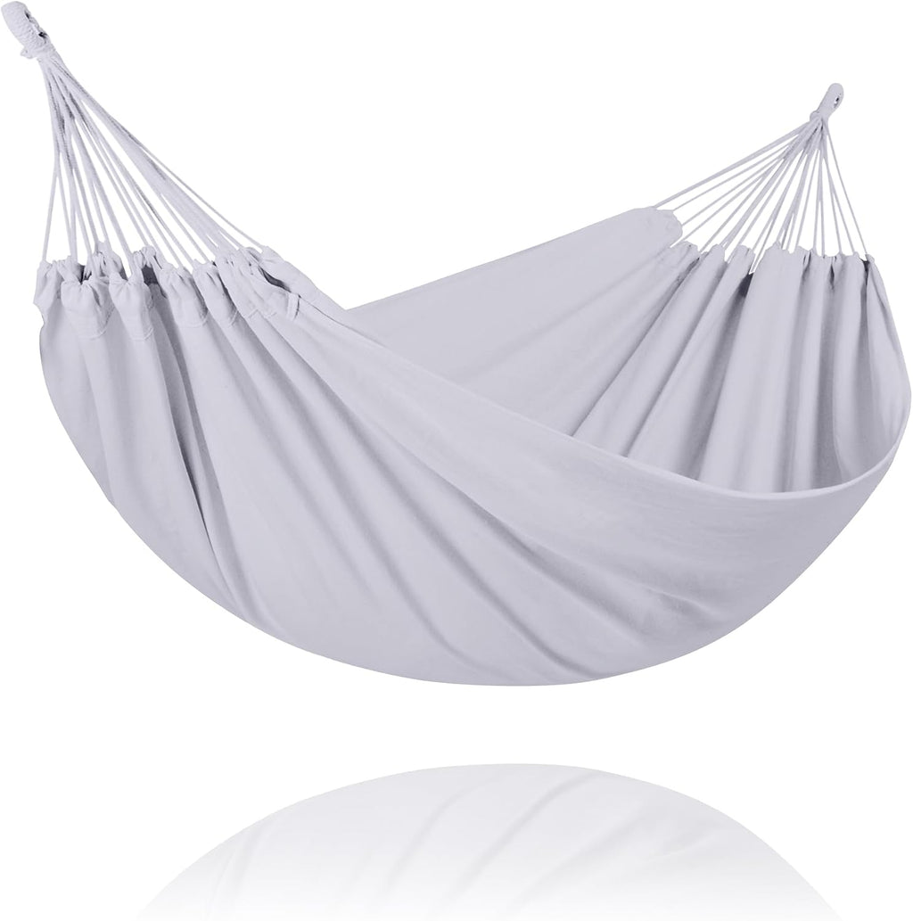 SUNCREAT Outdoor Double Hammock, Portable Tree Colorful Hammock, Colorful Stripes