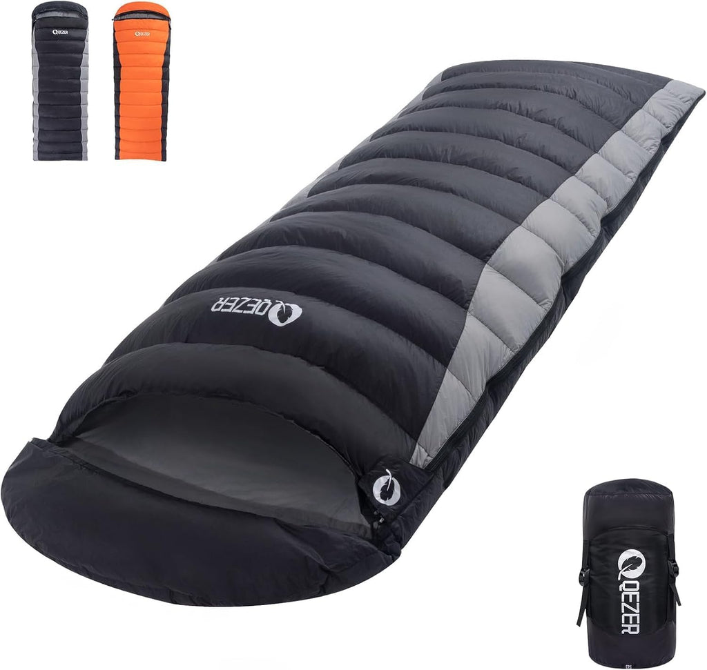 Down Sleeping Bag for Adults, 600FP Cold Warm Weather Backpacking