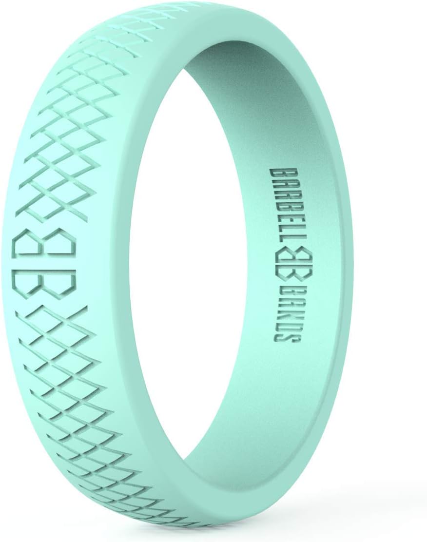 Silicone Ring For Women | Premium Rubber Wedding Band | Perfect For Fitness, Lifting, Active Lifestyle - Comfortable and Durable