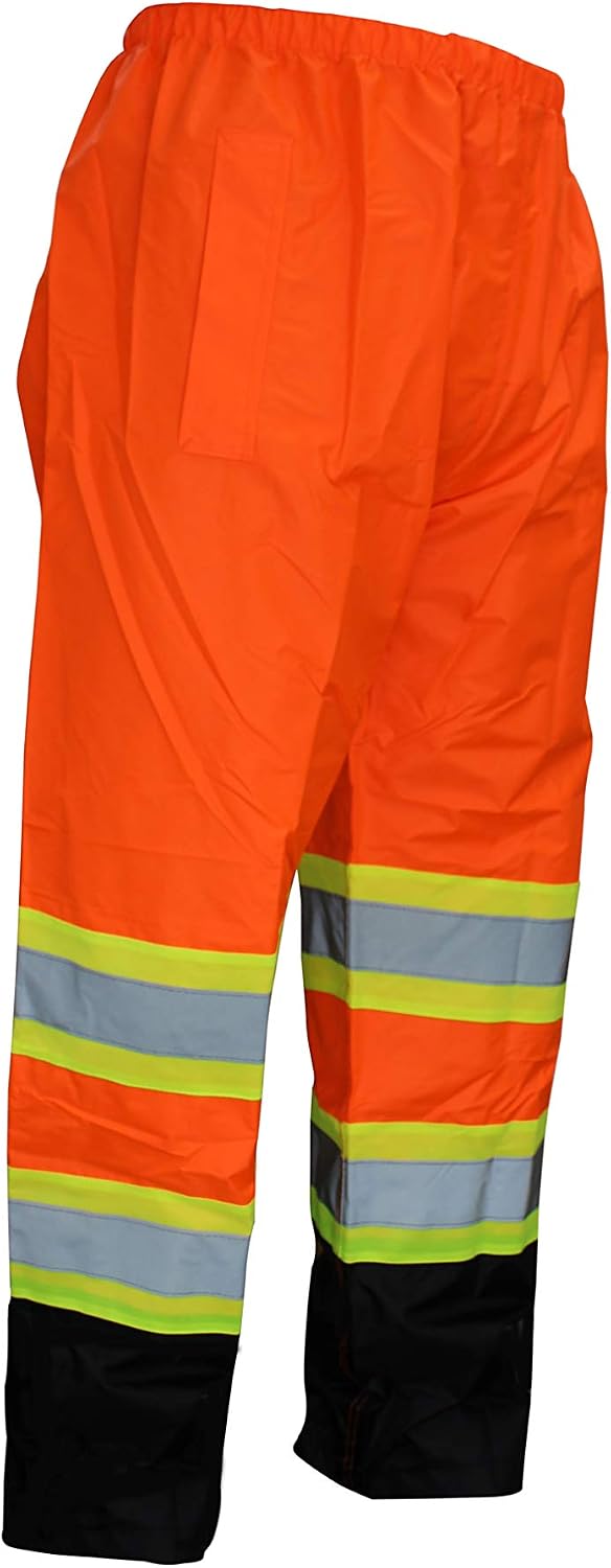 RW-CLA3-TLM55 AND OR77 Class 3 Rain suit, Jacket, Pants High Visibility Reflective Black Bottom