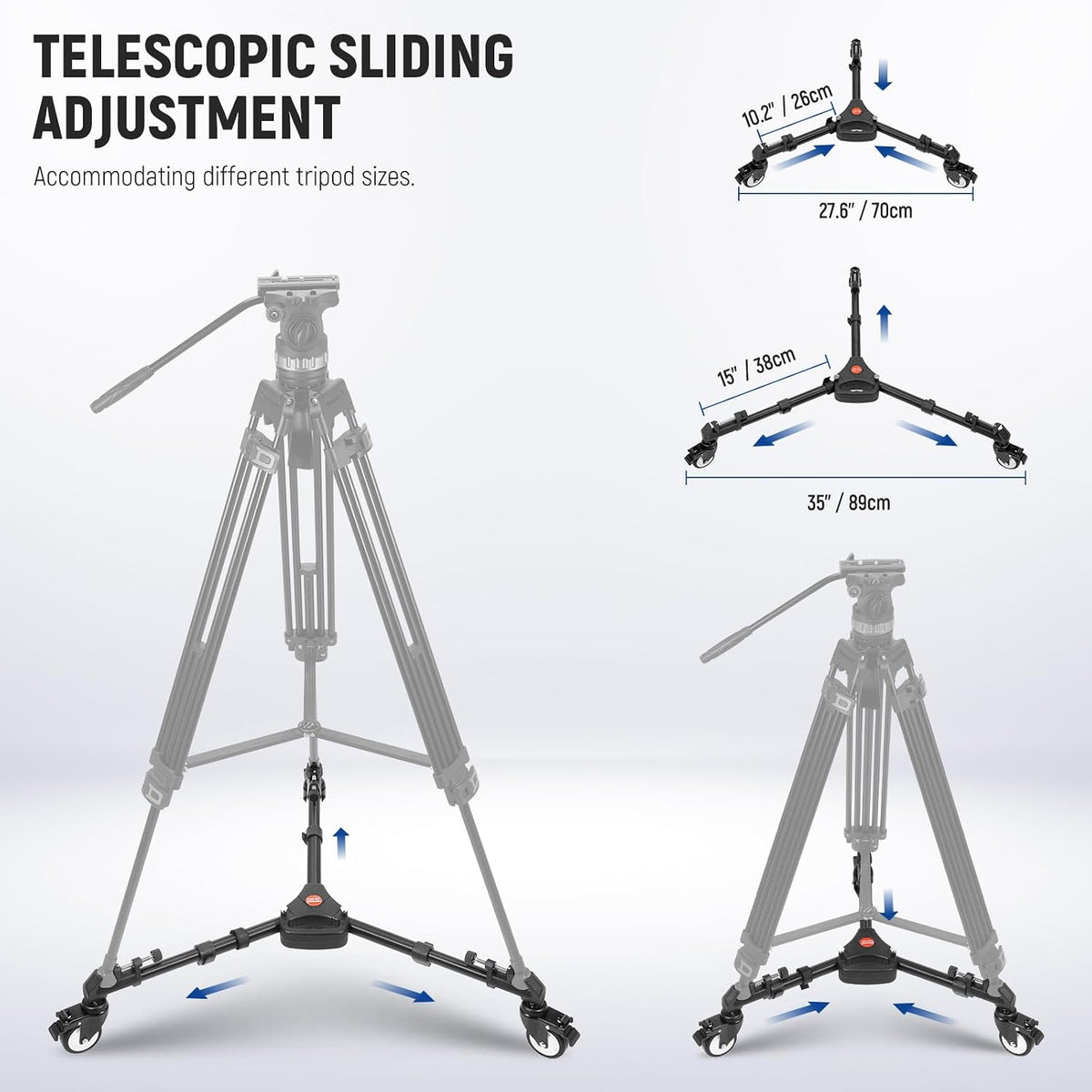 NEEWER Photography Tripod Dolly