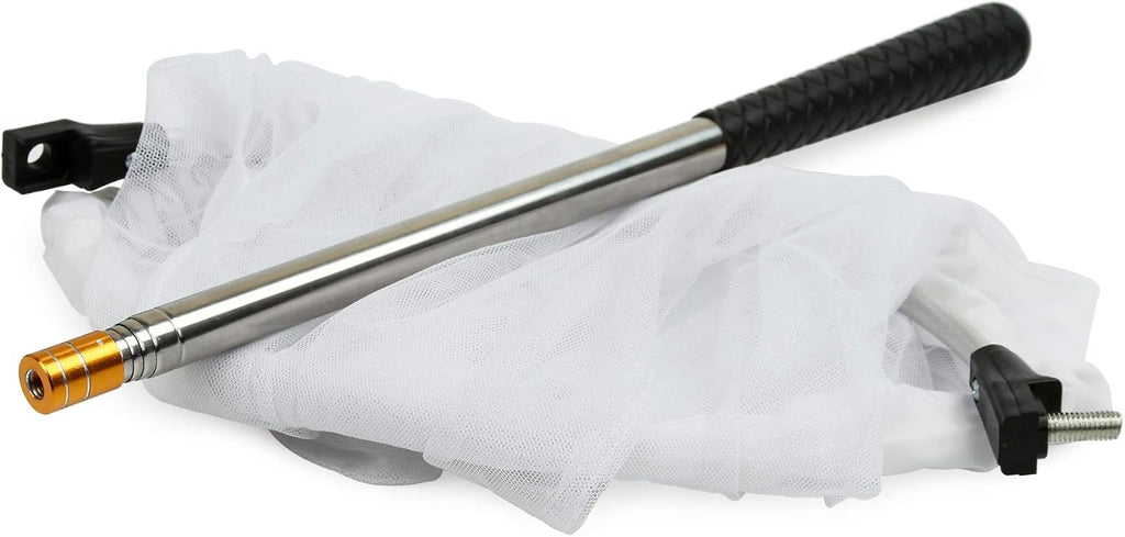 RESTCLOUD Insect and Butterfly Net with 12" Ring, 24" Net Depth, Handle Extends to 59 Inches