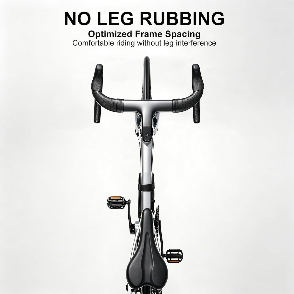 Bike Frame Bag, Water-Resistant Triangle Storage Travel Bag for Mountain Road Bike, Cycling Storage Tool Accessories with 3 Straps and Leg-Friendly Design