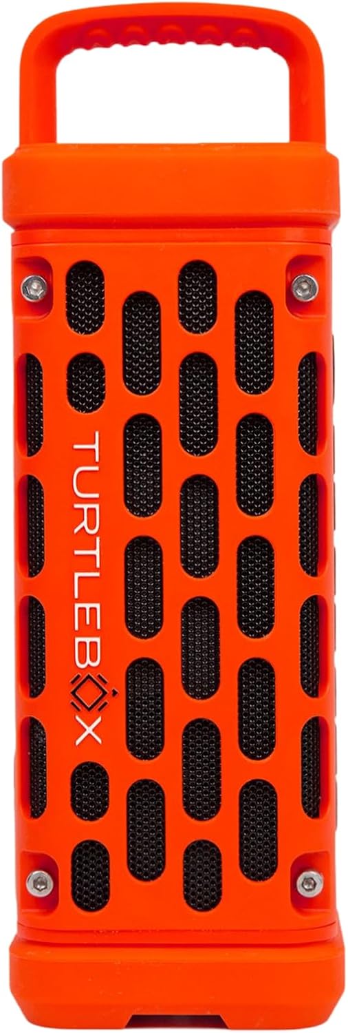 Turtlebox Ranger, Ultra-Portable Bluetooth Speaker, Waterproof, Orange