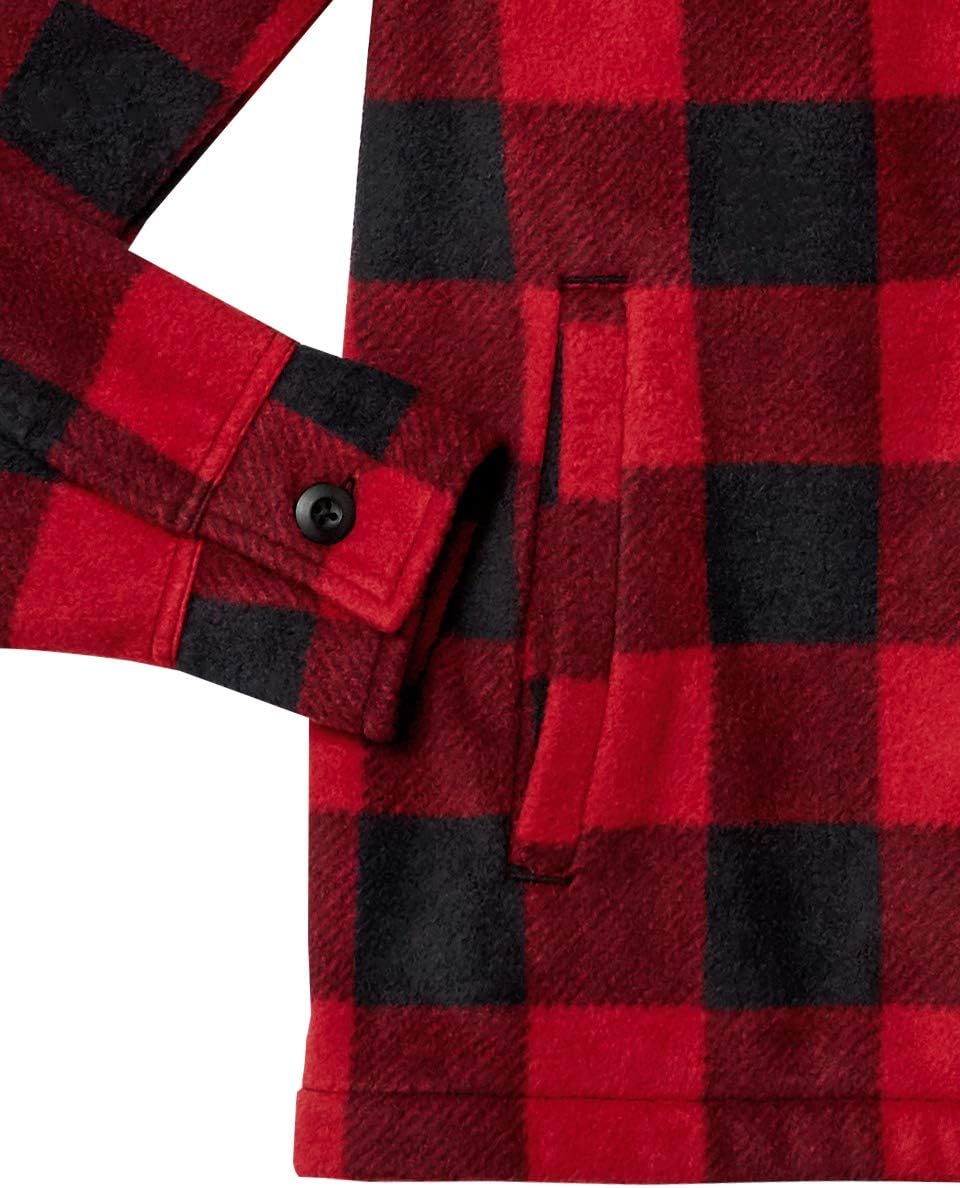 Amazon Essentials Men's Long-Sleeve Polar Fleece Shirt Jacket for Winter, Jackets