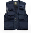Hbufnha Outdoor Fishing Hunting Vest Multi Pockets Work Cargo Jacket