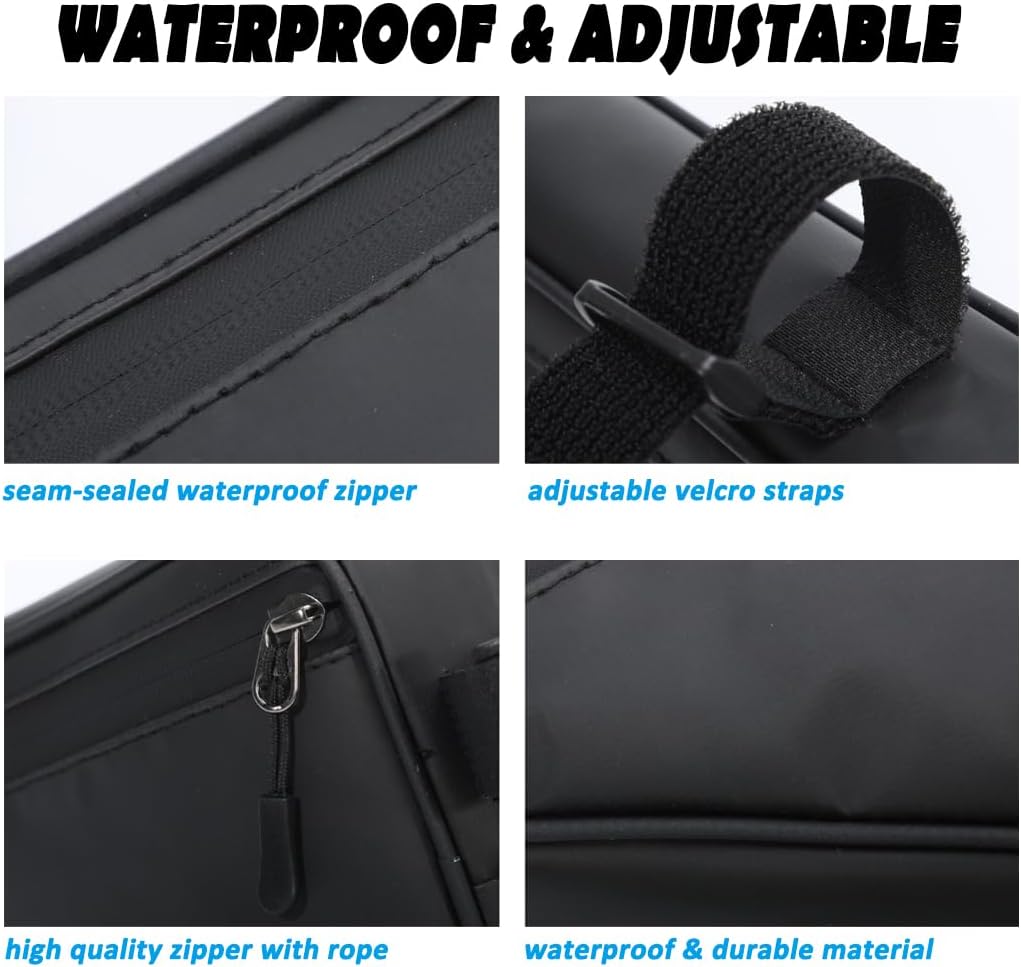 ITSCOOL Bike Frame Storage Bag Waterproof Bicycles Triangle Pouch Top Tube Bike Bag Tool Accessories for Mountain Road Bike MTB