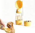 Portable Dog Water Bottle with Food Container and Filter for Outdoor
