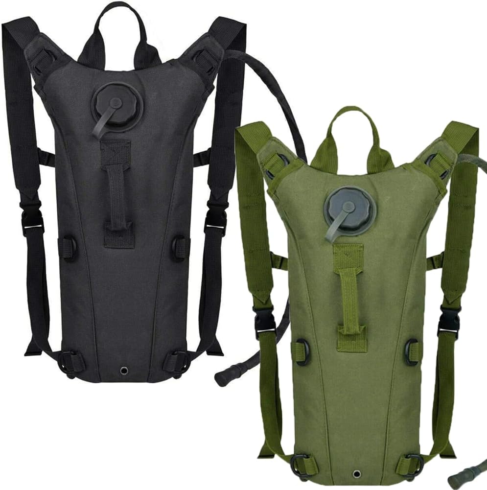 Running Hydration Vest Pack Tactical 3L Water Bladder Backpack Bag for Cycling Marathon Hiking Daypack Men & Women