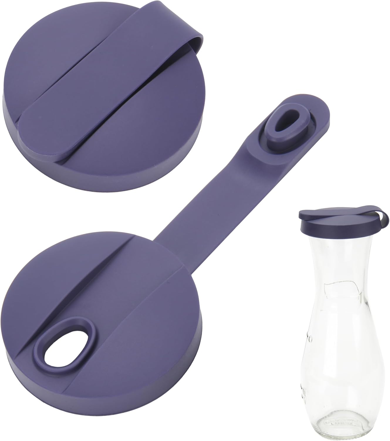 Replacement Lids for Good Seasons Cruet, Silicone Lid for Italian Dressing Mix Cruet Bottle, Leak-proof Seal, Food-Grade Cover, Dishwasher Safe (Bottle Not Included, 4-Pack 2 Colors)