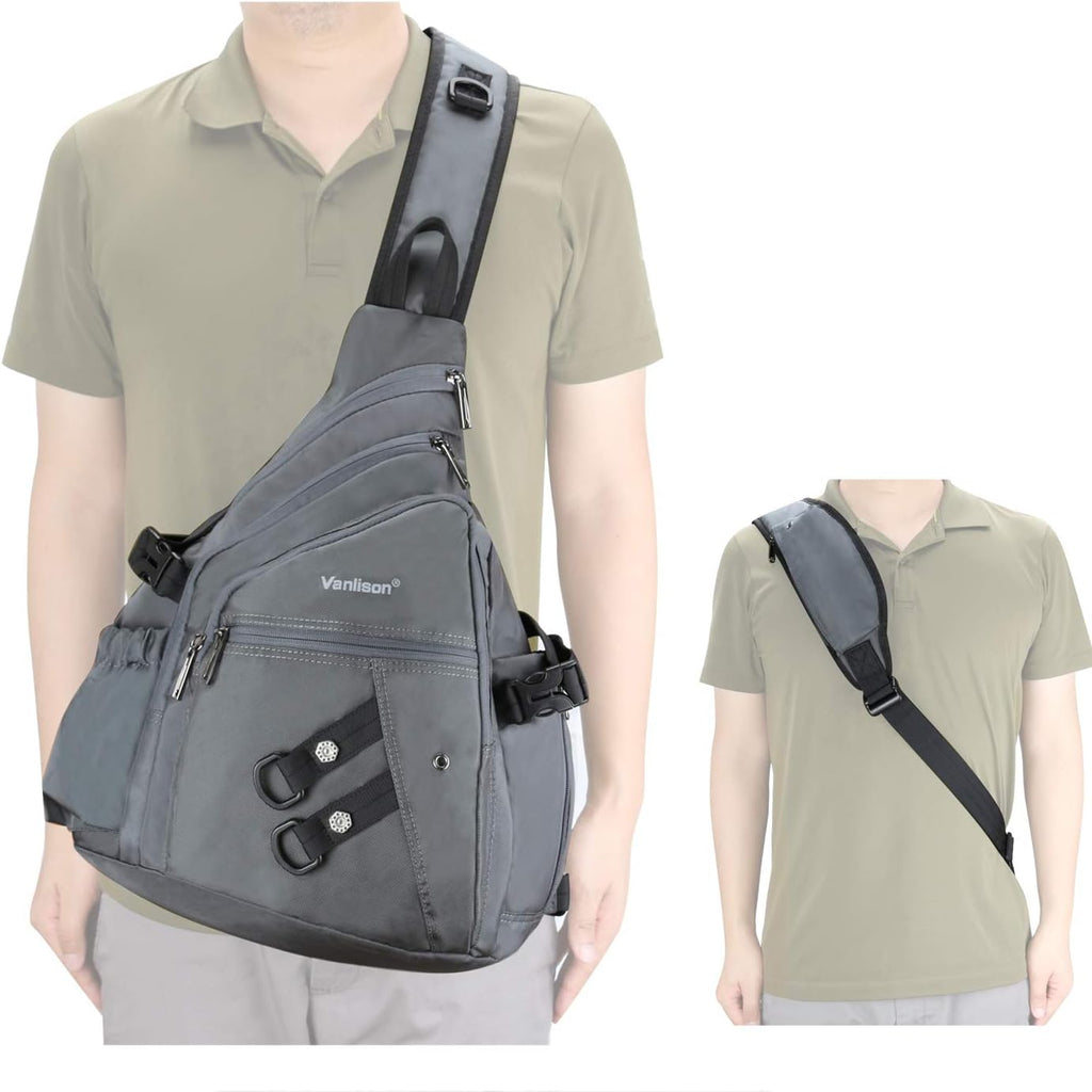 Sling Backpacks, Sling Chest Bags Shoulder Crossbody Bags for Men Women Outdoor Travel Walking Dog Running Bag