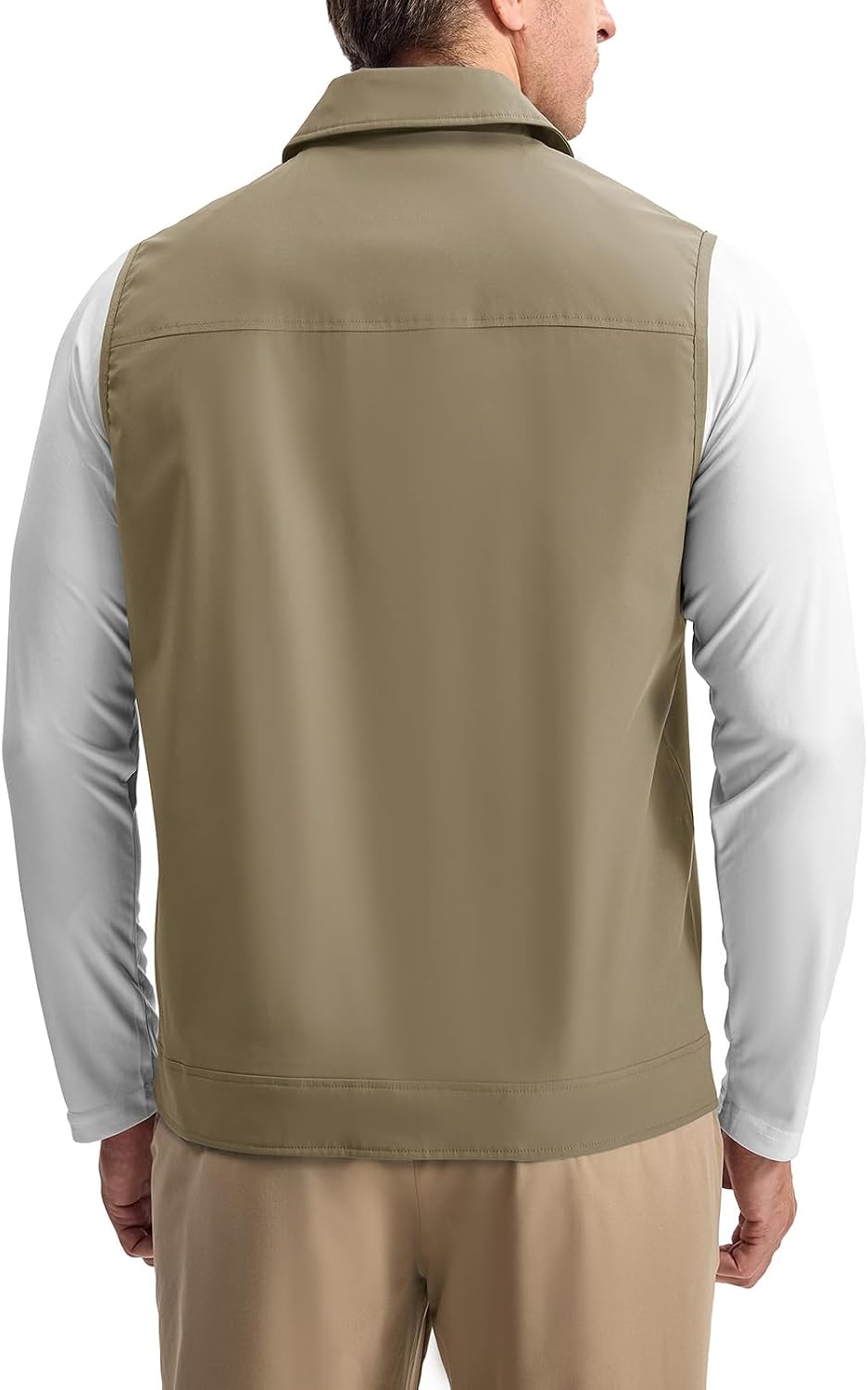 Rdruko Men's Golf Vest Lightweight Summer Casual Zip Windbreaker
