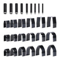 Leather Circle Cutter Tool Set 27 Pcs Leather Punch Set, 9 Round Hole18 Decorative Belt End Punches for Leatherworking, with EVA Case Rubber Mat for Belt, Strap, Bag Making