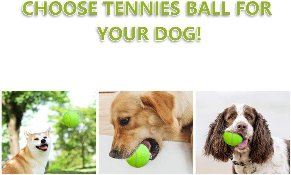 BESTHLS 2inch Pet Toy Tennis Ball for Puppy Fetching Exercise & Training