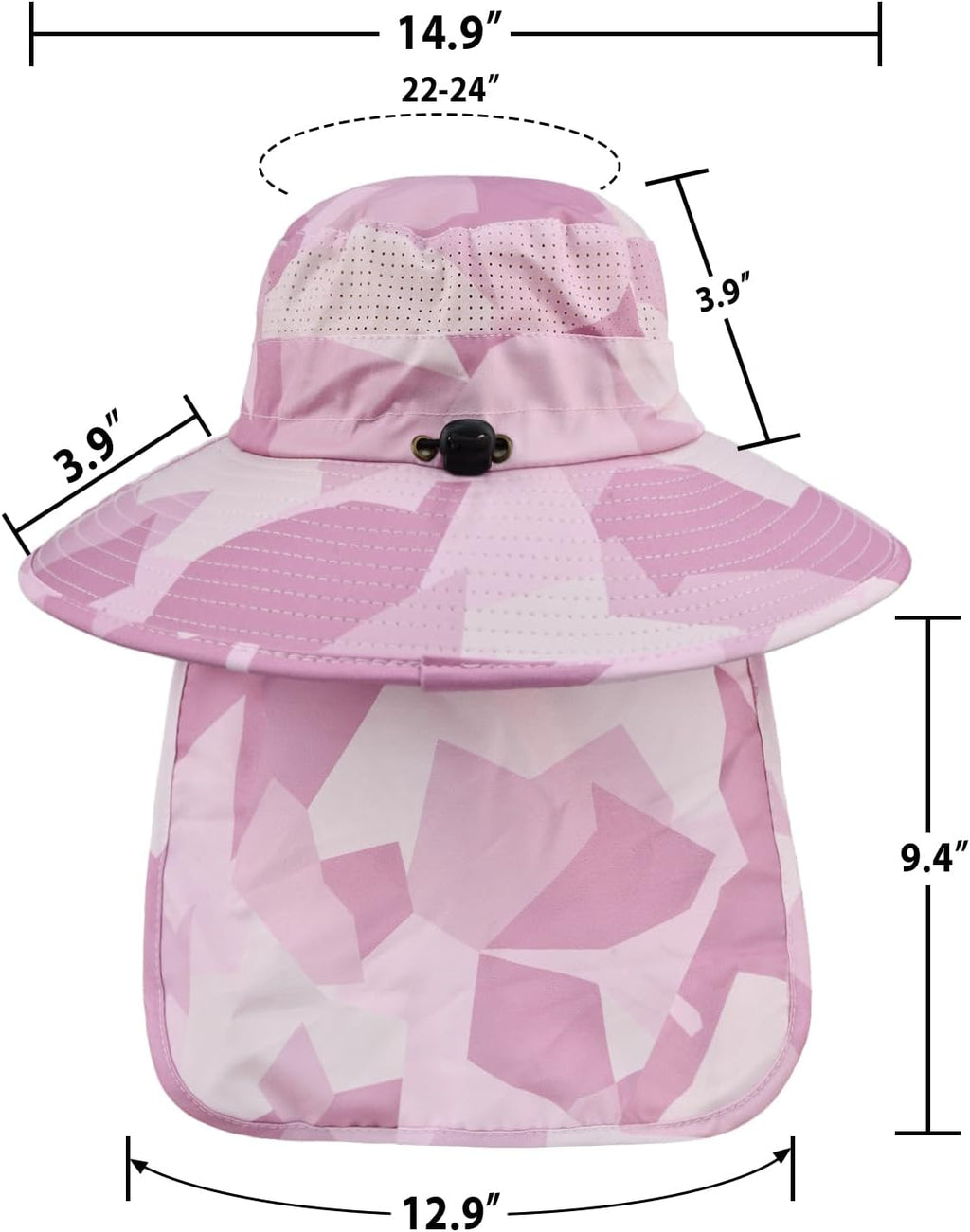 ZOORON Sun Hats for Men Women with Neck Flap Fishing UPF 50+ UV Protection