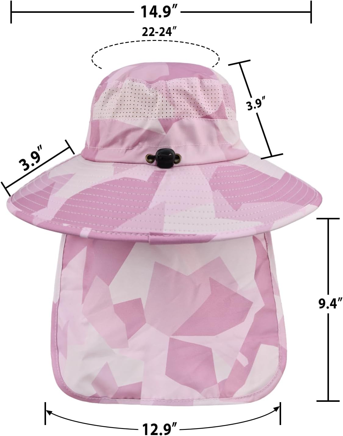 ZOORON Sun Hats for Men Women with Neck Flap Fishing UPF 50+ UV Protection