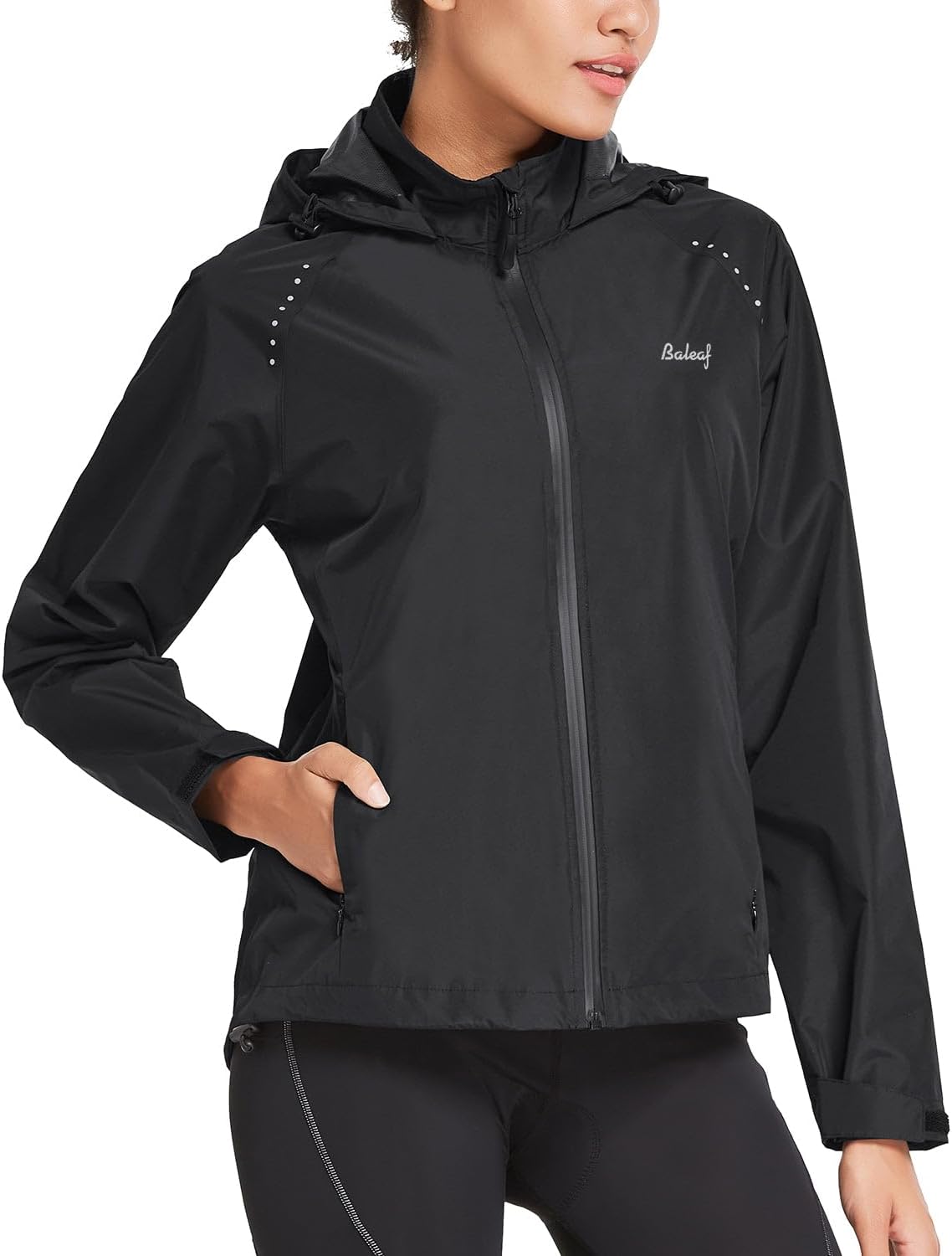 baleaf Packable Rain Jacket Women Waterproof Lightweight Jackets Hooded