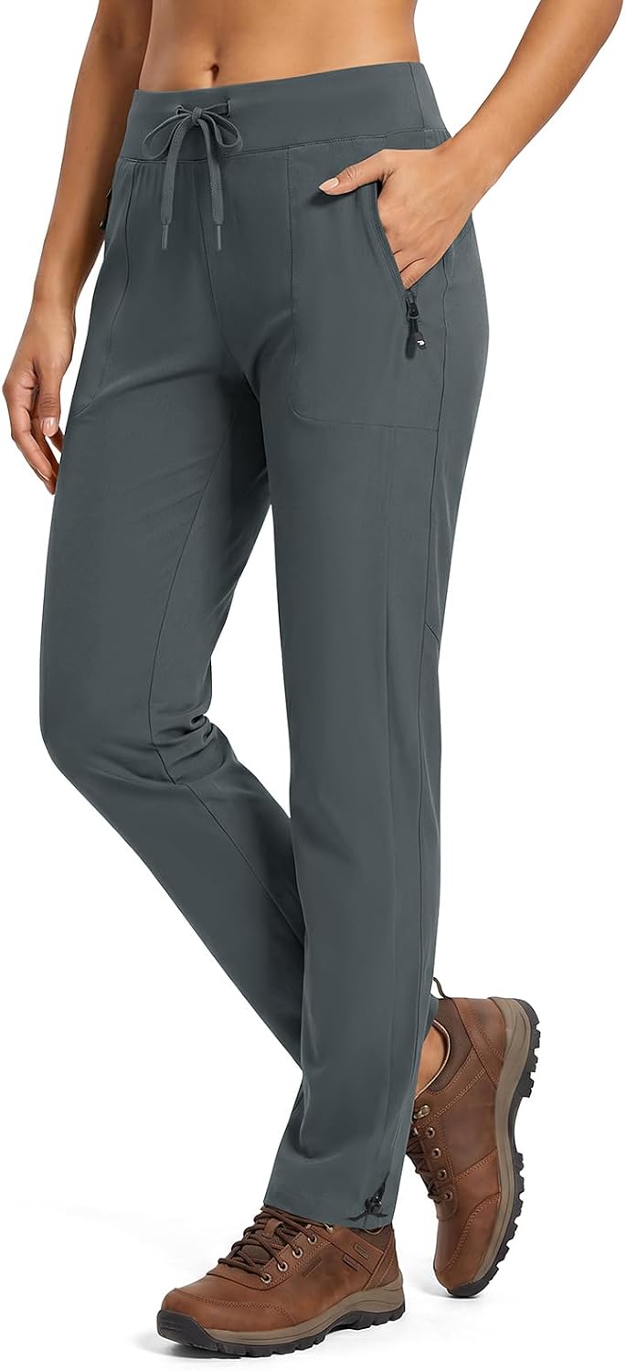 TBMPOY Women's Hiking Pants Lightweight Water Resistant Stretch