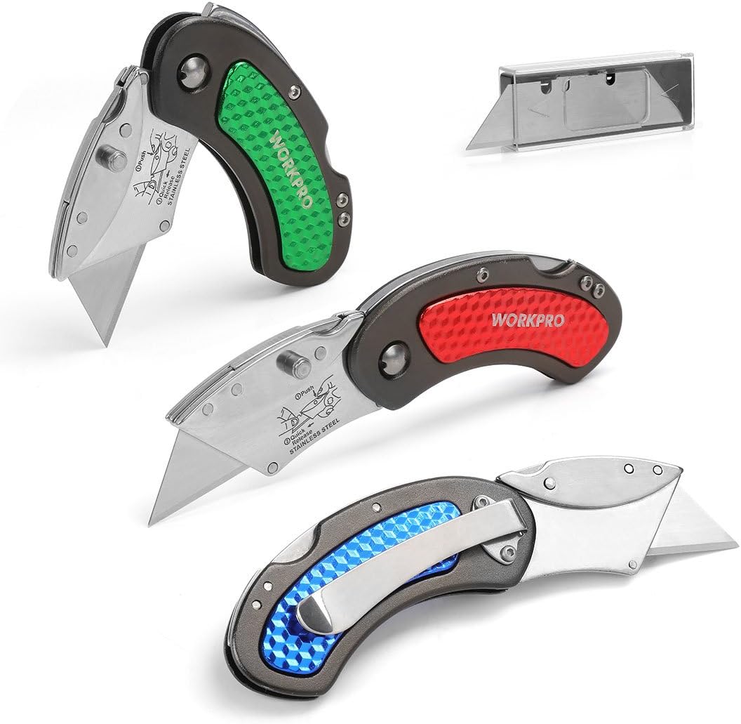 WORKPRO Folding Utility Knife Set