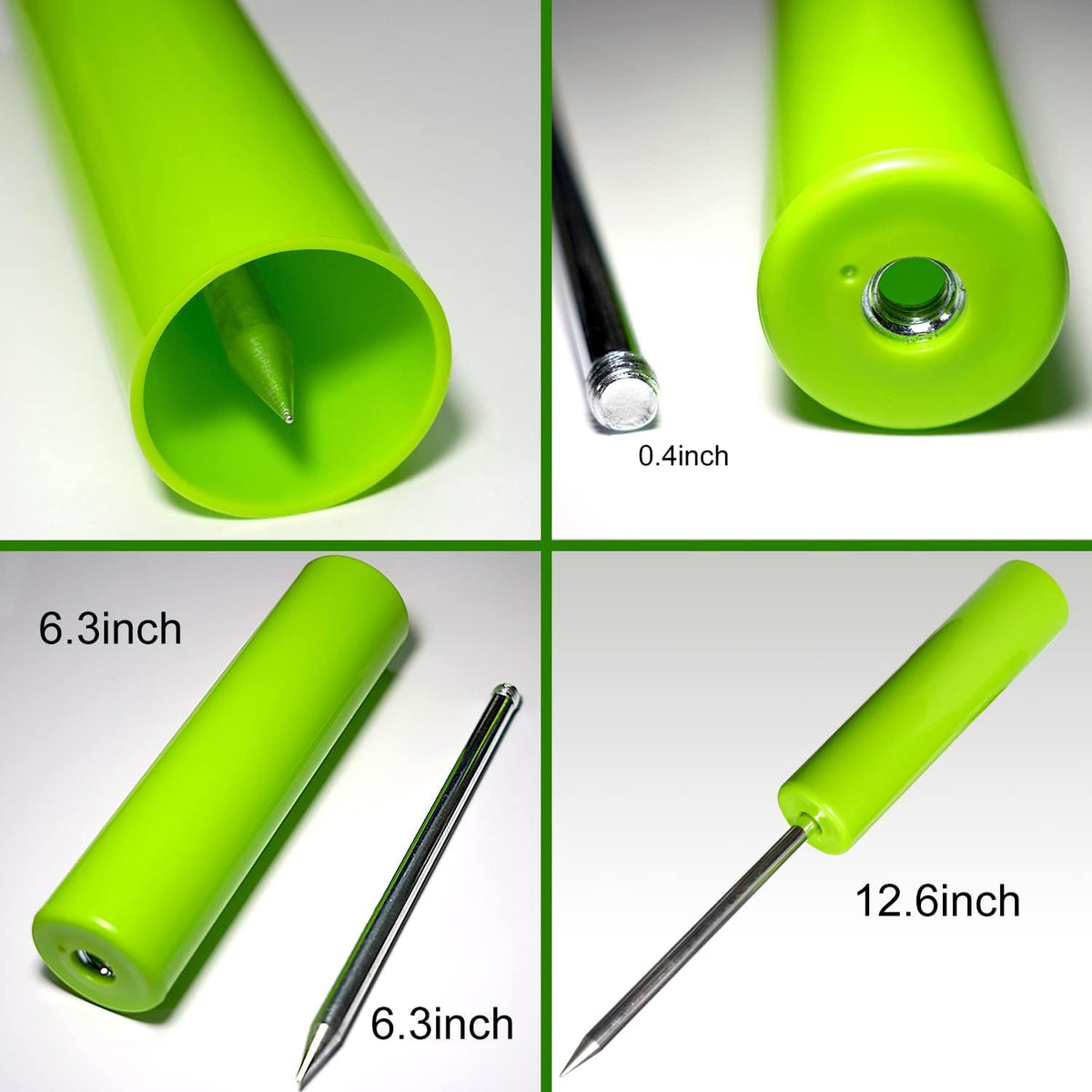Fishing Rod Holder, 4 Pack Fishing Pole Holders Ground, Rod Holders for Bank Fishing, Beach Support Stand Reinforced PVC, 4 Free Alarm Bells