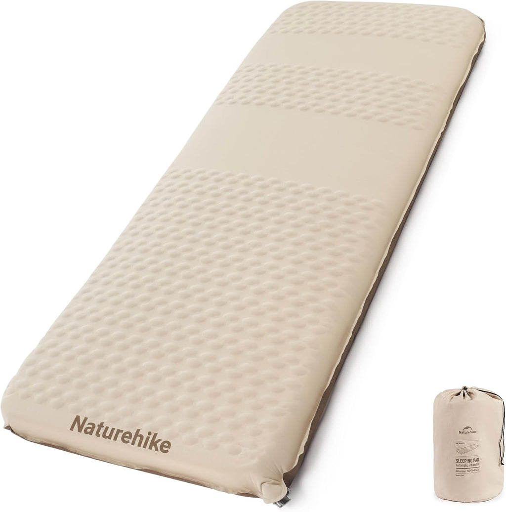 Naturehike 2.56’’ Thick Self Inflating Sleeping Pad for Camping with Foam