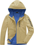 TBMPOY Men's Lightweight Rain Jackets Waterproof Raincoat with Hood