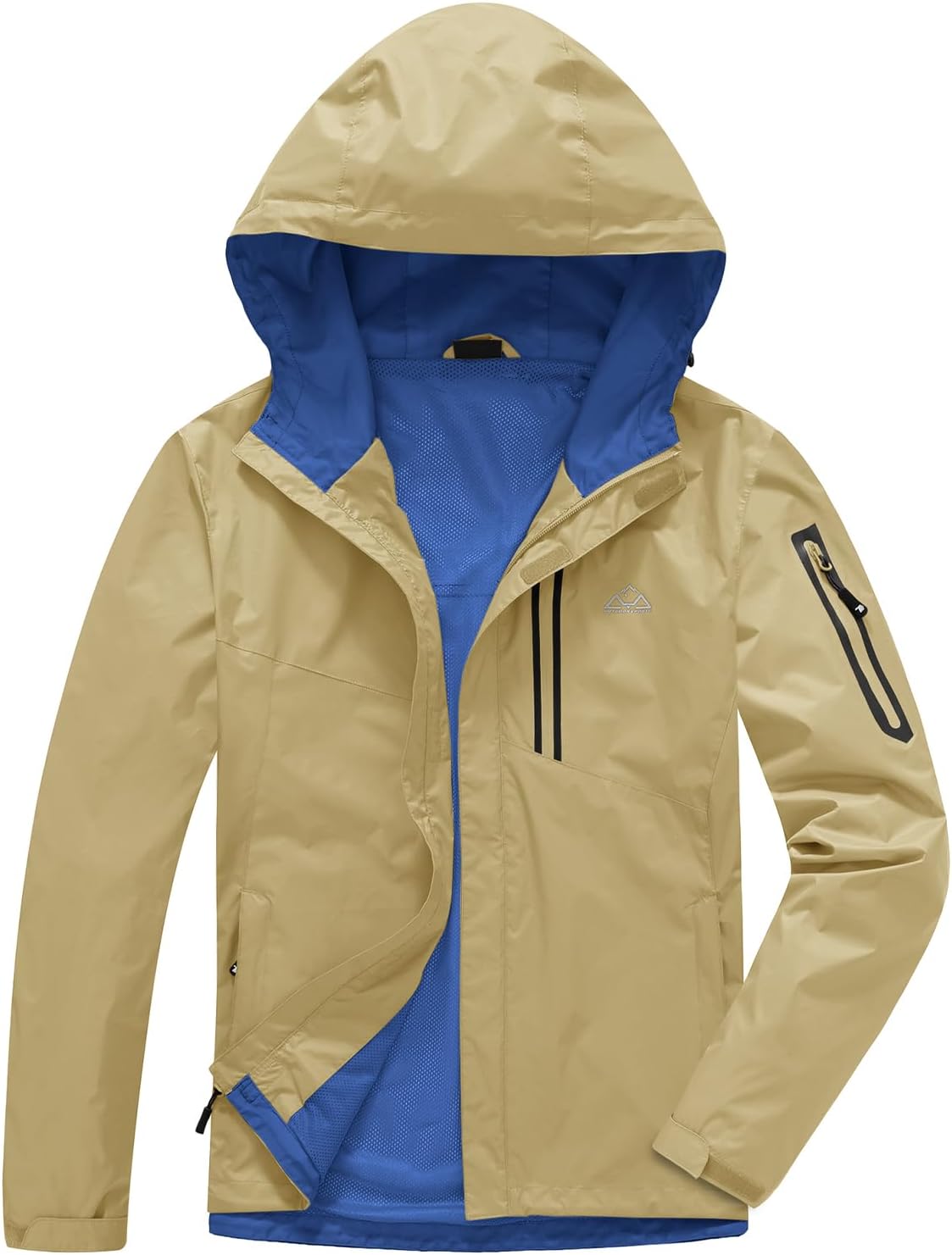 TBMPOY Men's Lightweight Rain Jackets Waterproof Raincoat with Hood