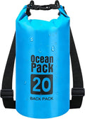 Waterproof Dry Bag – Roll Top Dry Storage Bag Backpack for Women & Men, Perfect for Kayaking, Boating, Swimming, Camping, Hiking, Backpacking & Beach (20L)