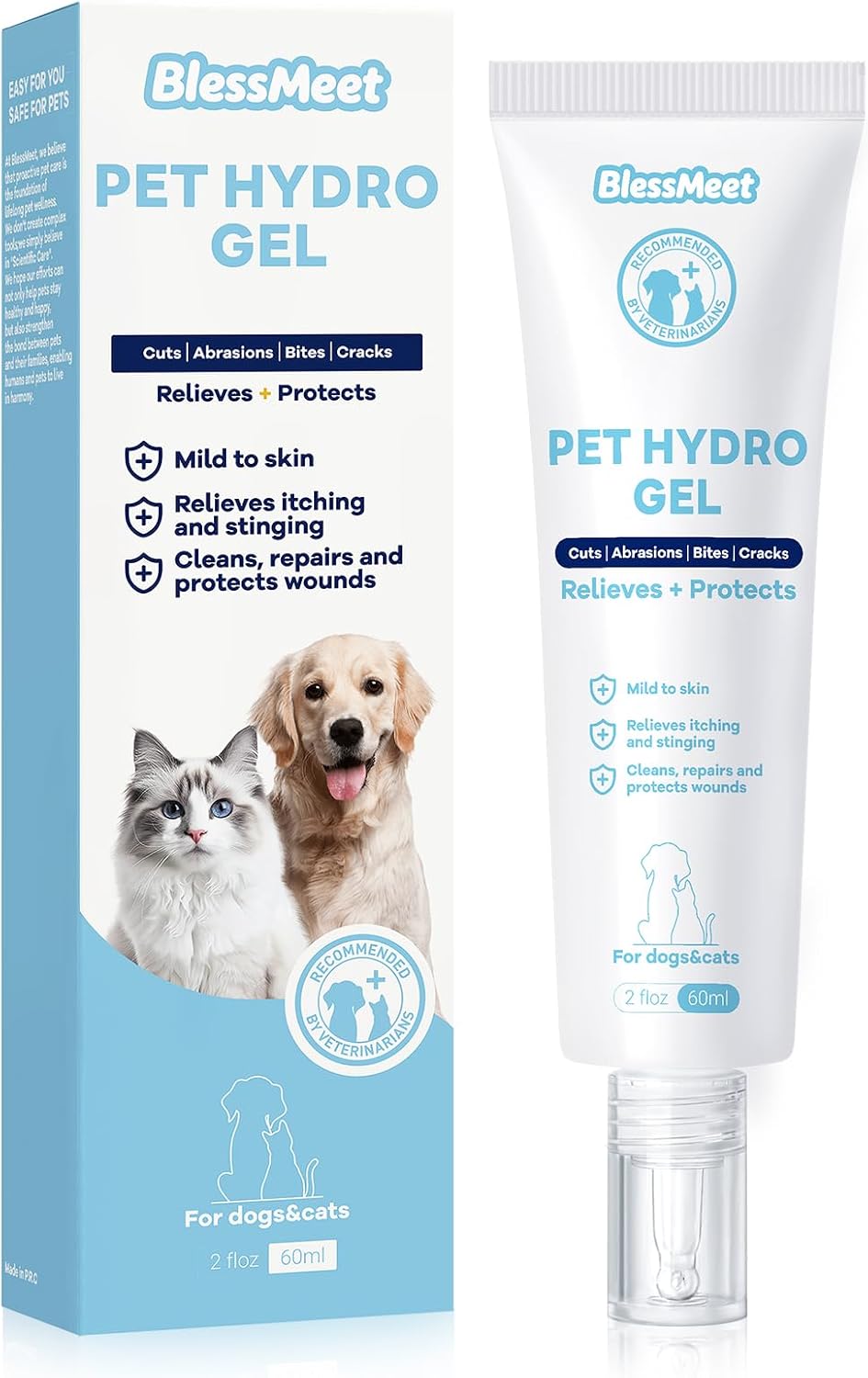 Pet Dog Wound Care Hydro Gel,Hot Spot Gel for Dog and Cat.2 Fl Oz